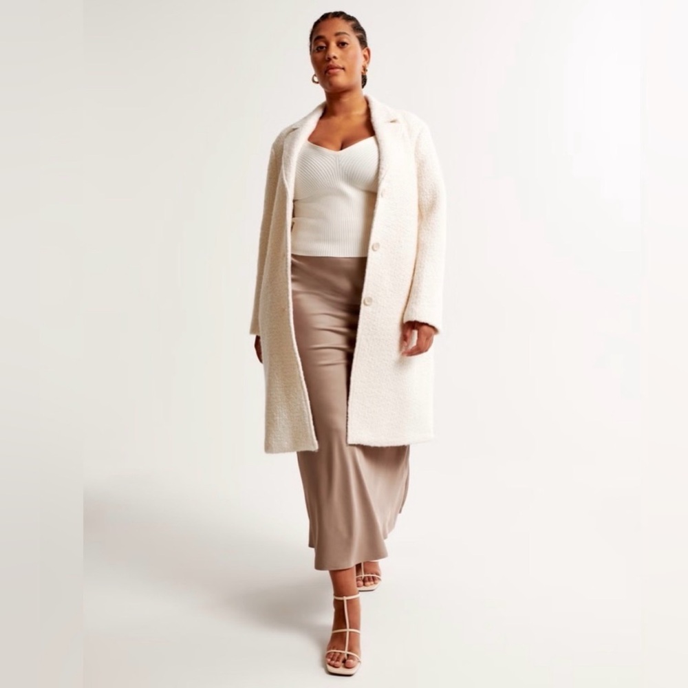 Abercrombie Wool blend Dad Coat